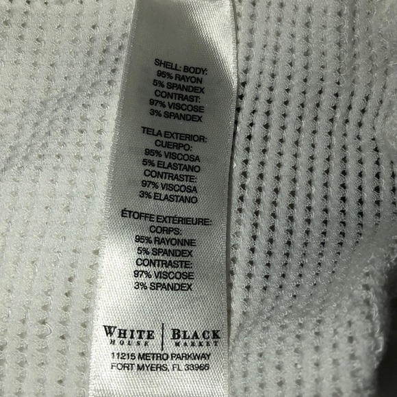 White House Black Market Waffle Knit Detail Top - Picture 6 of 6